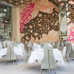 restaurant Omnia by Silvena Downtown Dubai calligraghie artist El Seed modern cuisine